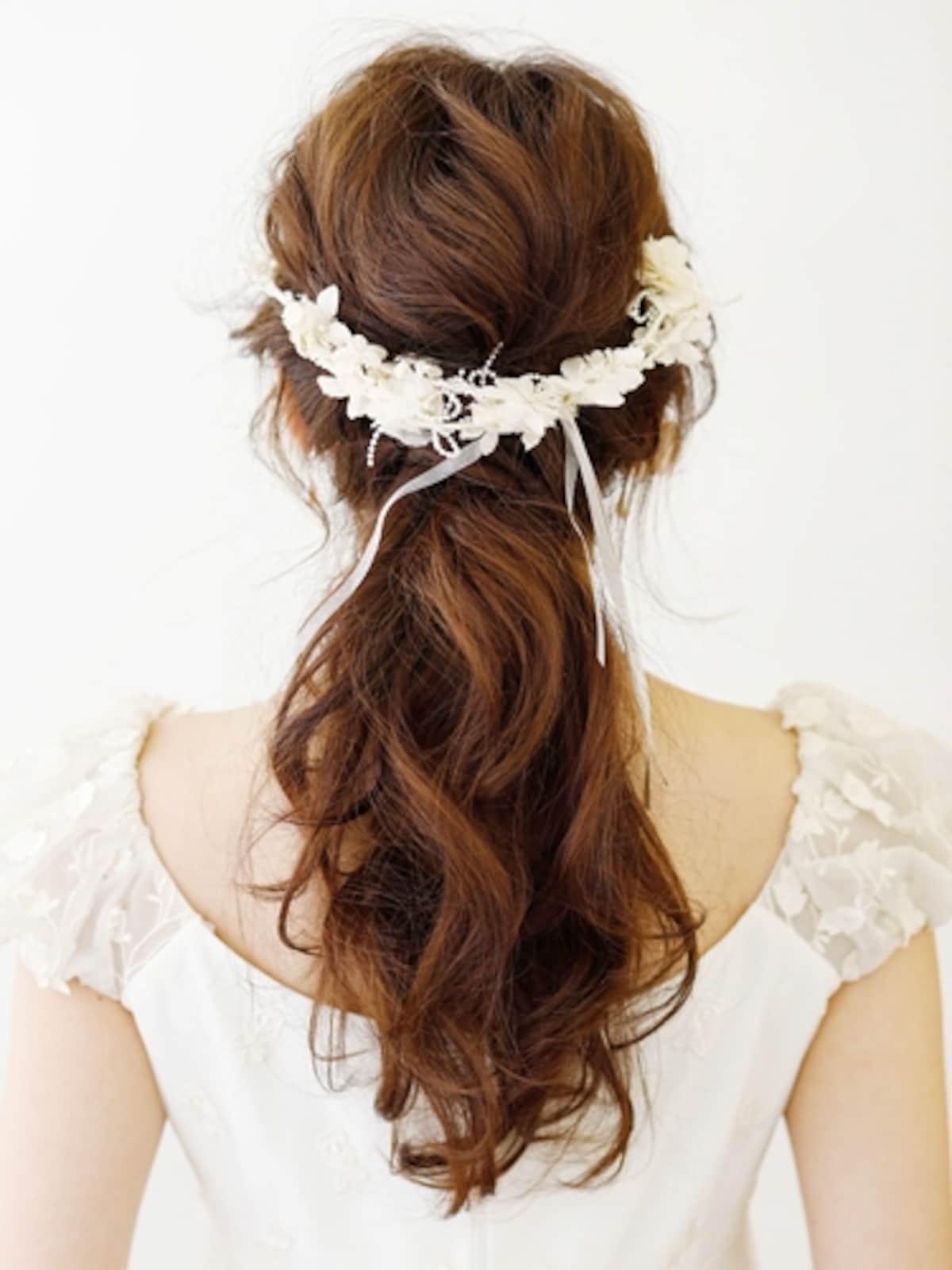 花嫁に人気のヘアアレンジロング