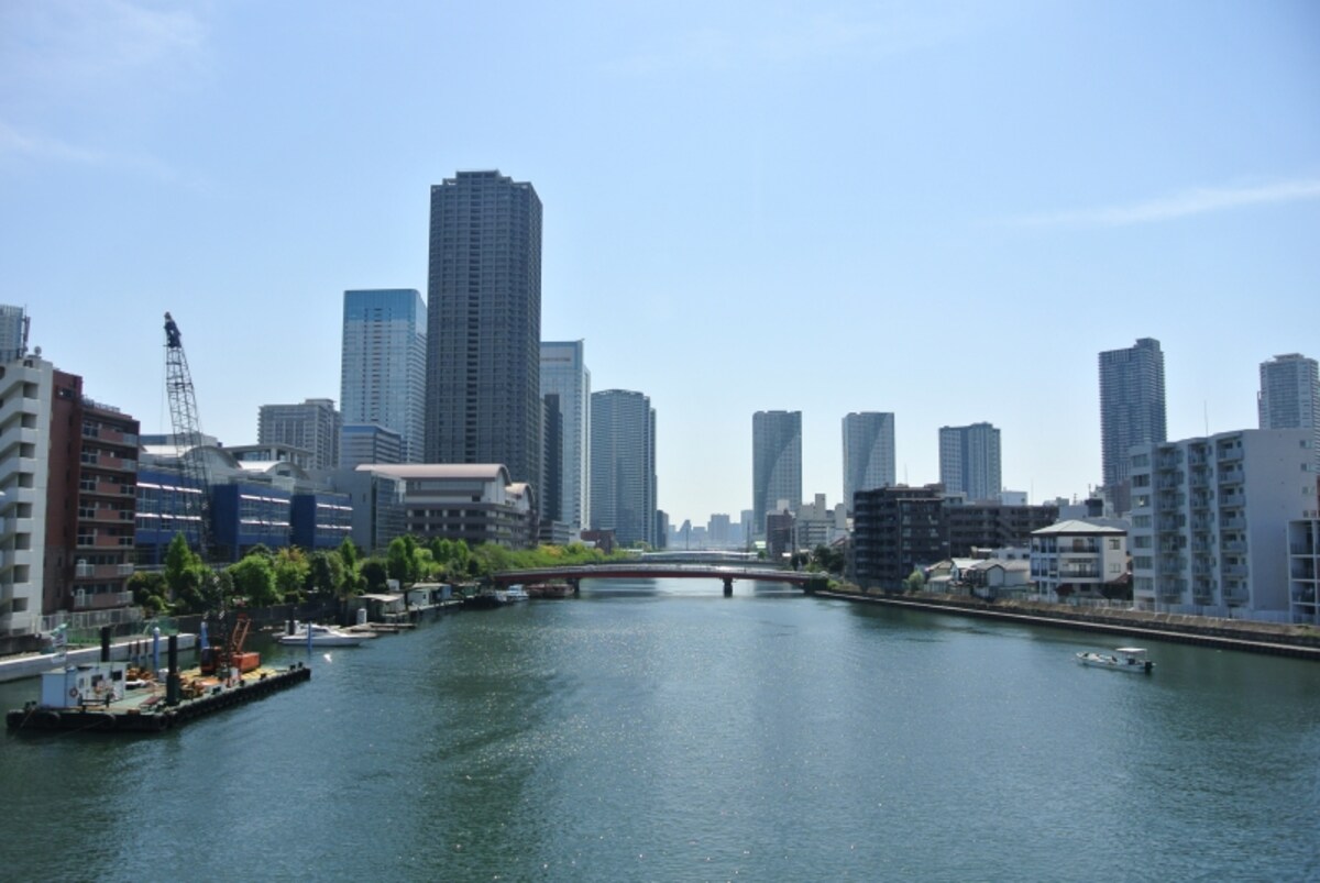 朝潮大橋からの景色