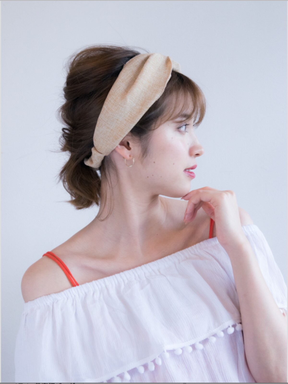 夏のターバンヘアアレンジ