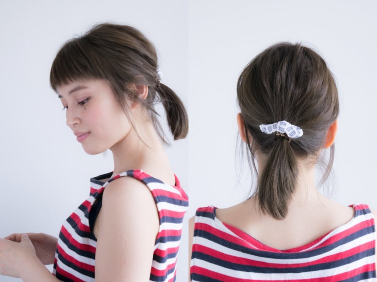 紫外線から髪を守るヘアアレンジ