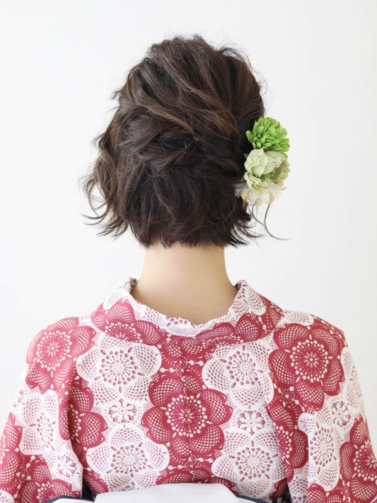 ショートに似合う！外ハネが今っぽい浴衣ヘアアレンジ