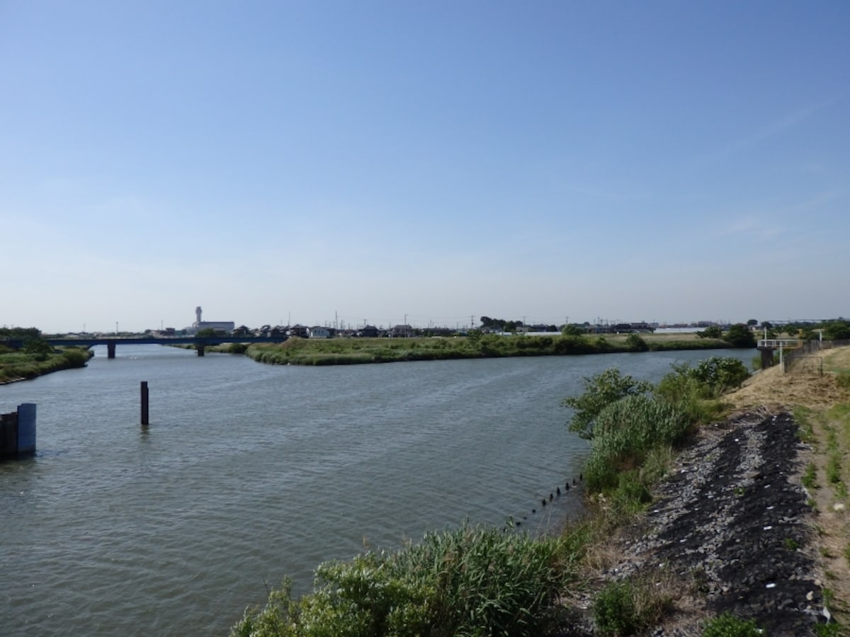 吉川市西部を流れる中川