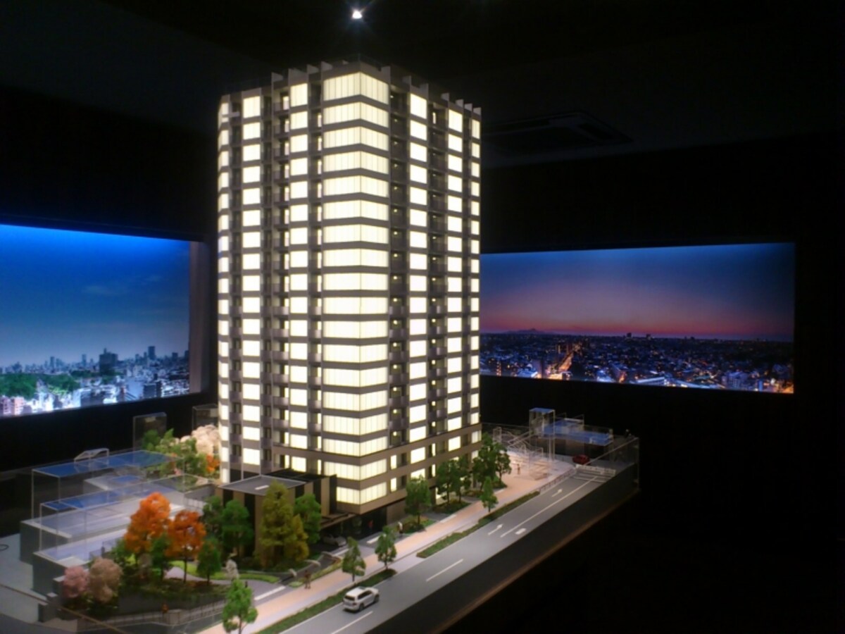 「Bllia　Tower　代々木公園　CLASSY」の完成予想模型