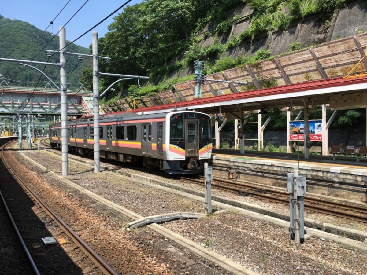 水上駅から長岡行きに乗り換え