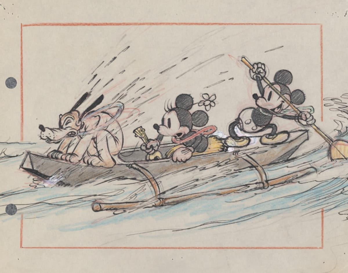 《ミッキーのハワイ旅行》より1937年