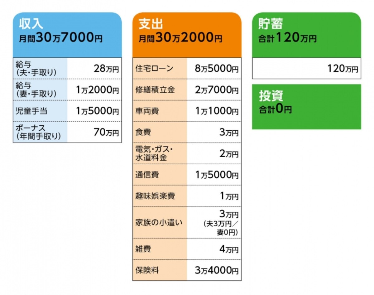 「めめっち」さんの家計収支データ