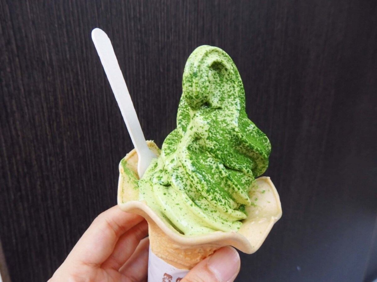 鎌倉茶々の抹茶ソフト