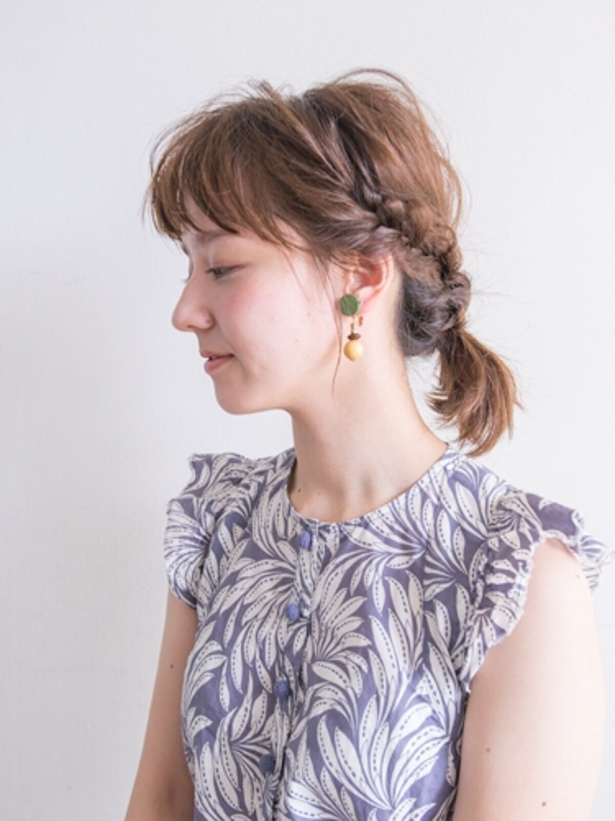 暑い日に！伸ばしかけボブに似合う簡単ヘアアレンジ