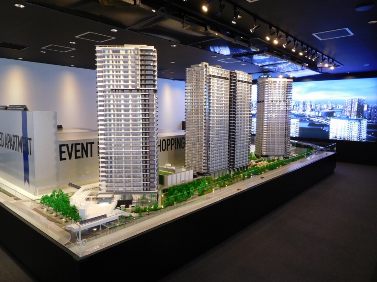 「シティタワーズ東京ベイ」の完成予想模型