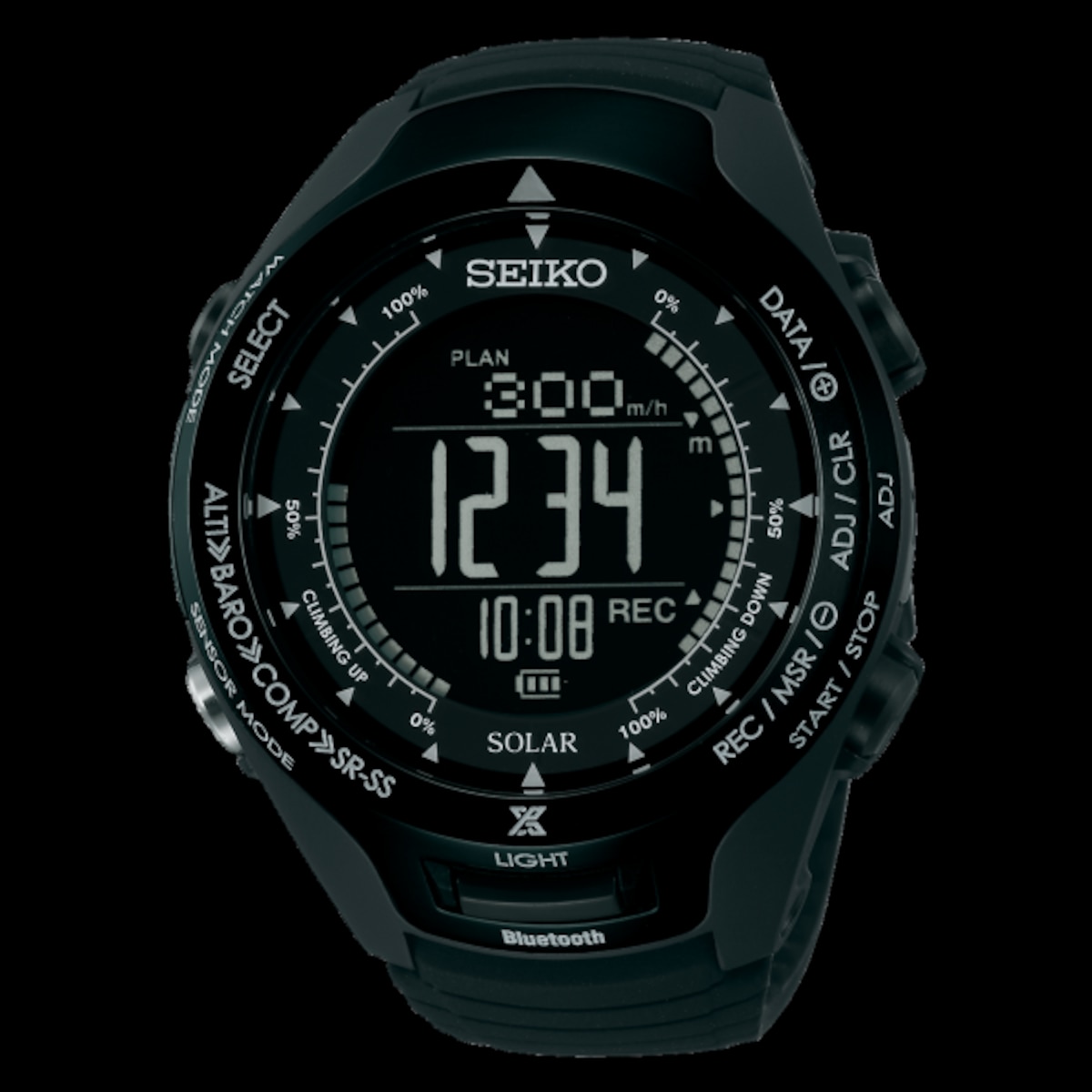 セイコー「プロスペックス アルピニスト SBEL005」￥44,000（税抜き）　ケース径48.1mm、重量約73g、10気圧防水、ソーラー