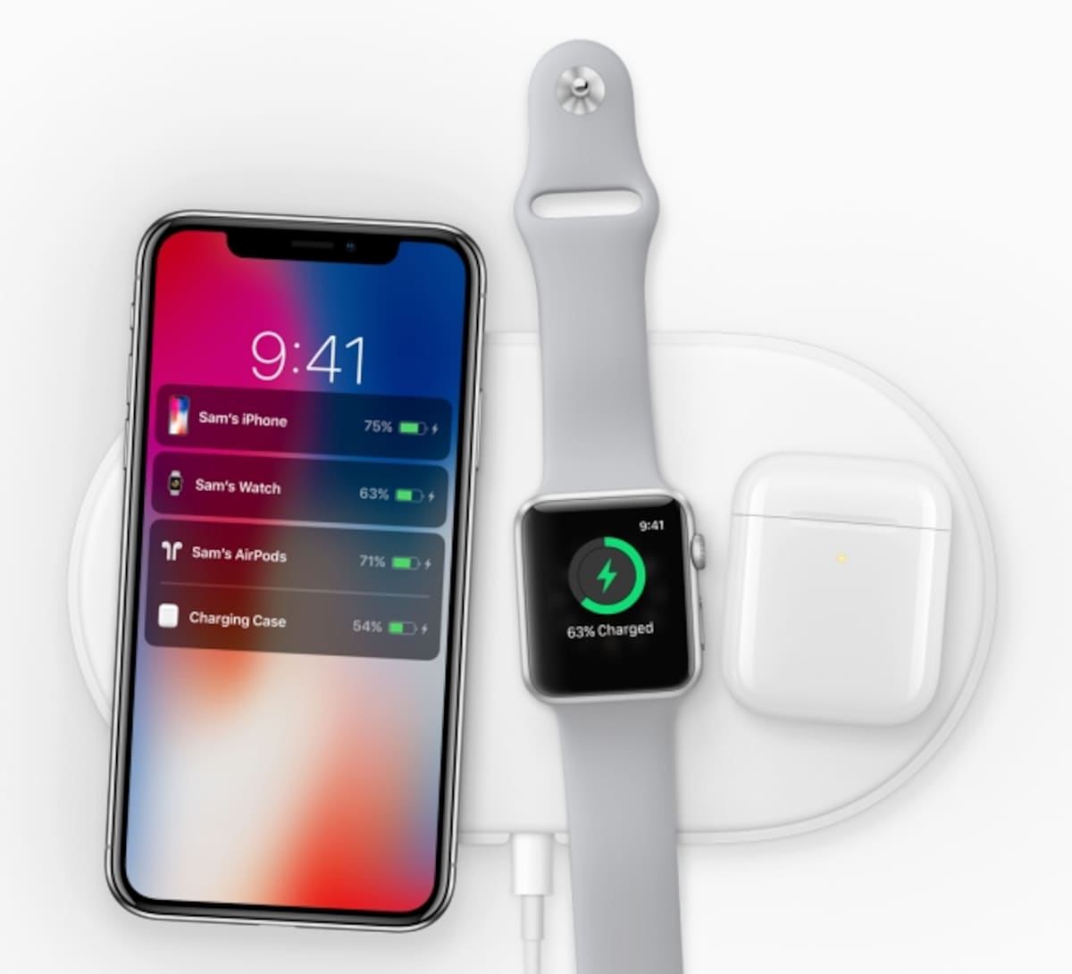 2018年発売予定のAirPowerでは、3台同時に充電が可能