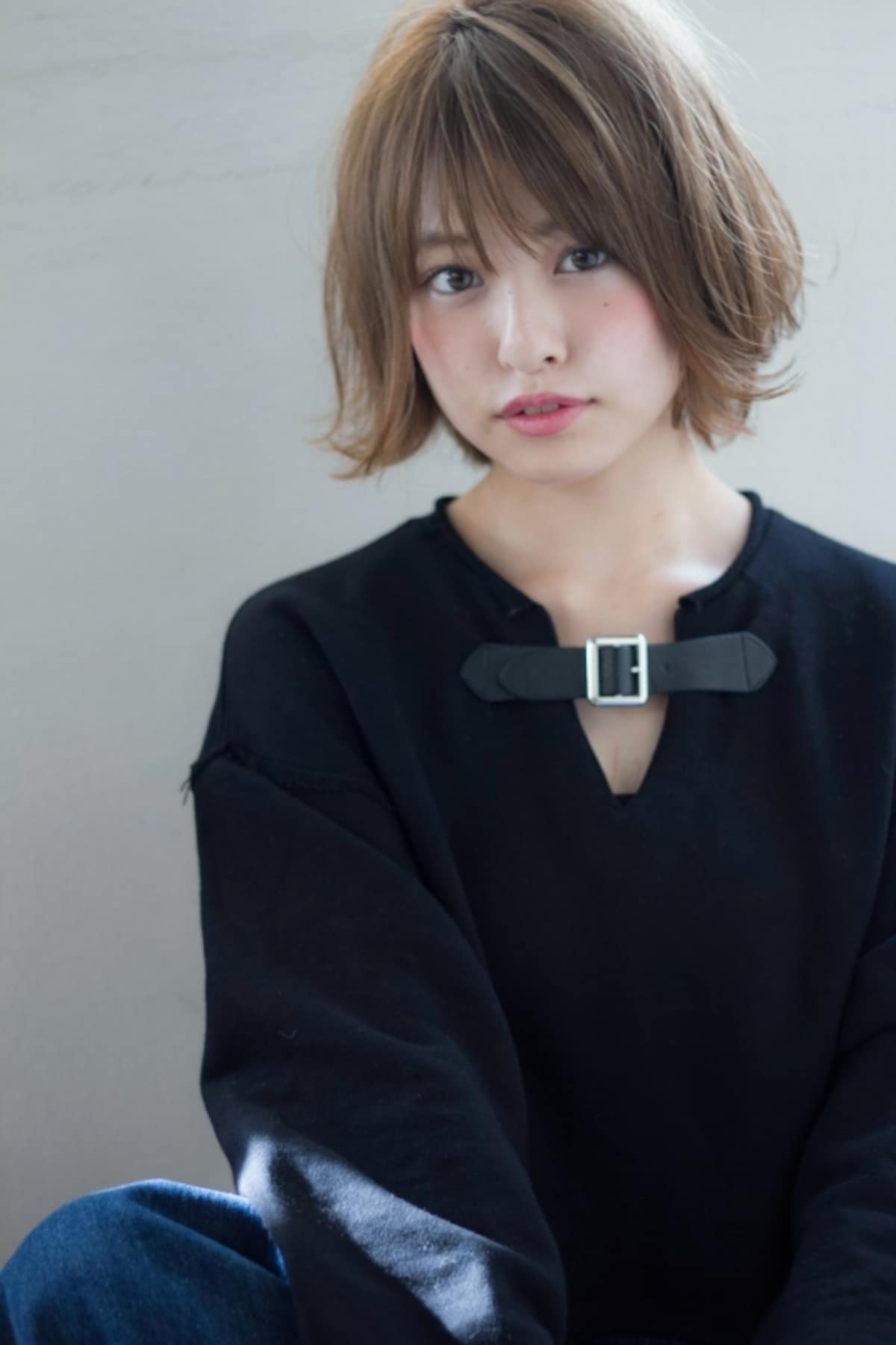 外ハネ×ショートボブ
