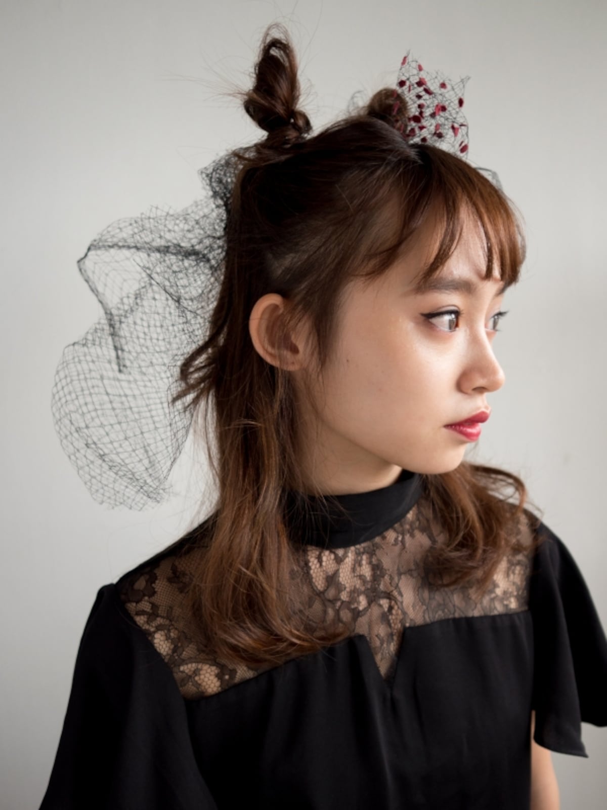セルフで簡単！ハロウィンの角ヘアアレンジの作り方