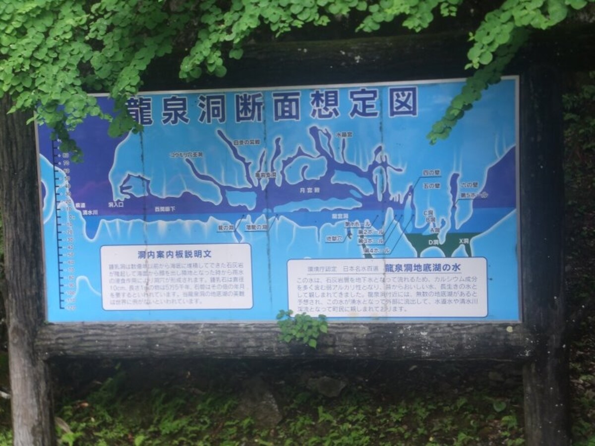 龍泉洞（2）／断面想定図