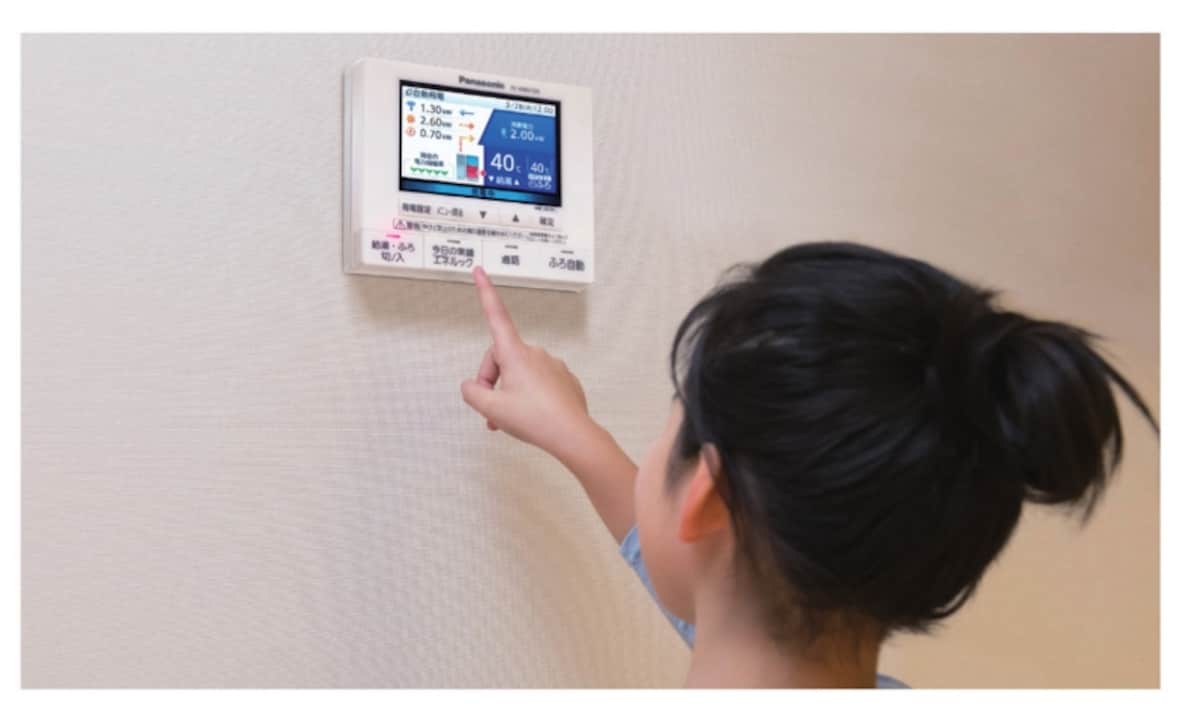 エネファームのエネルックリモコン（画像提供：東京ガス）