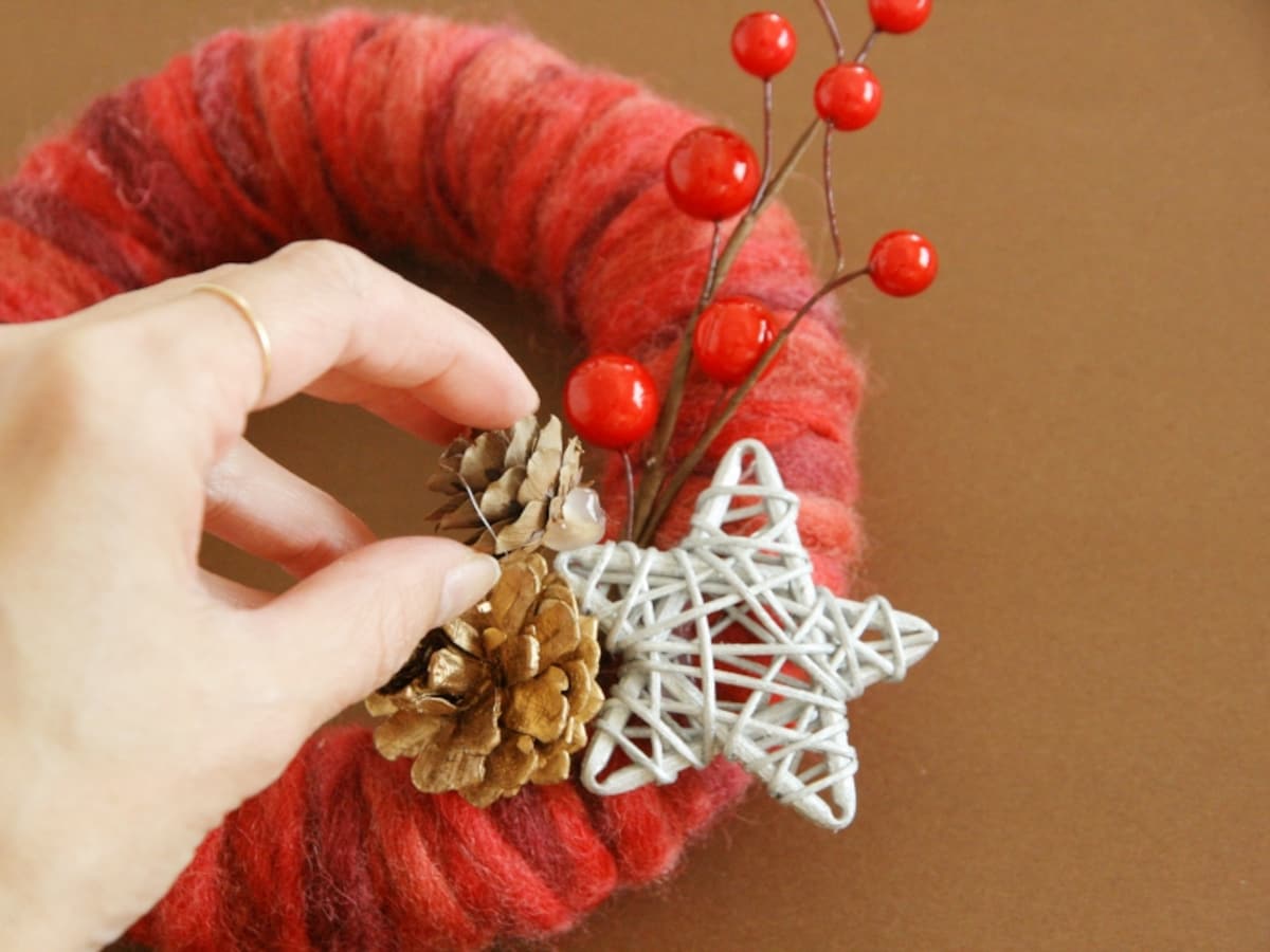 クリスマスリース作り