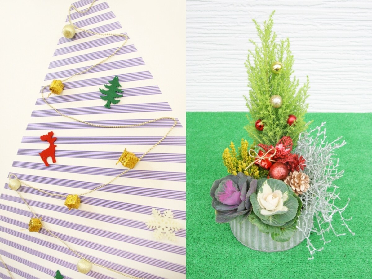 寄せ植えでクリスマス