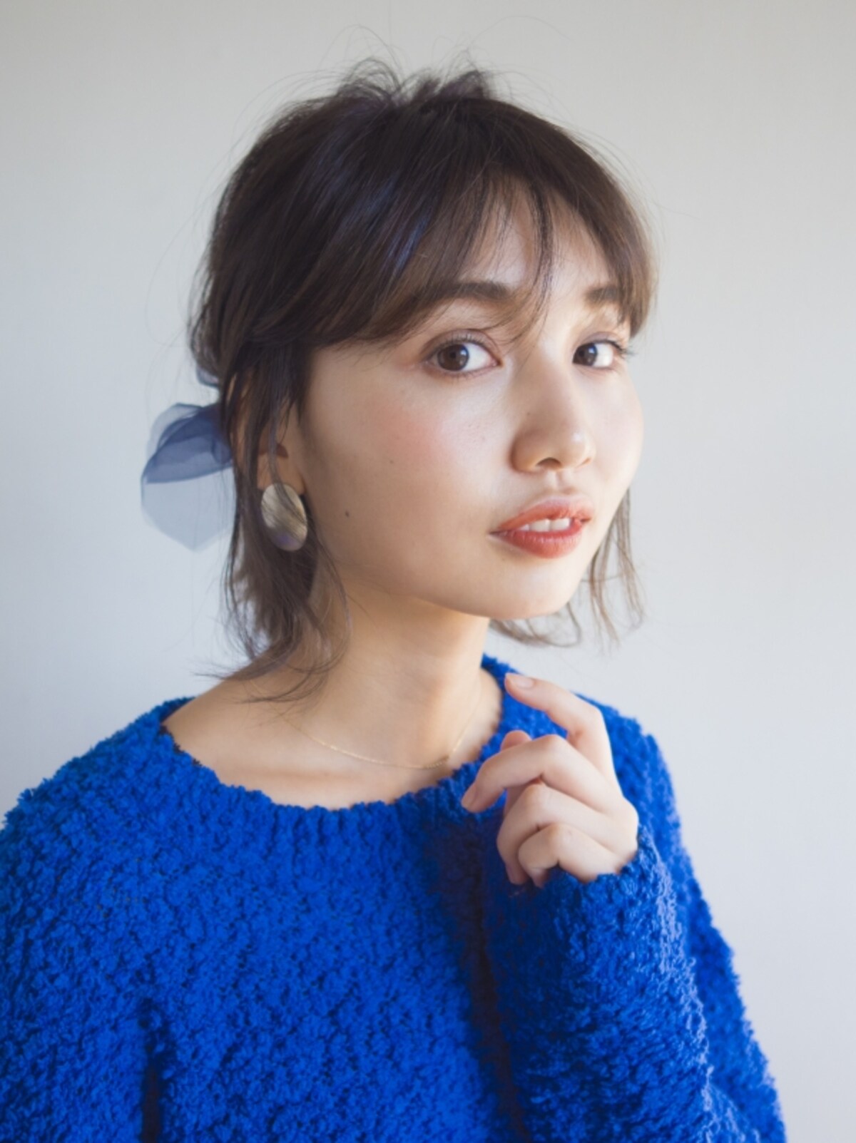 ひとつ結びで簡単クリスマスヘアアレンジ