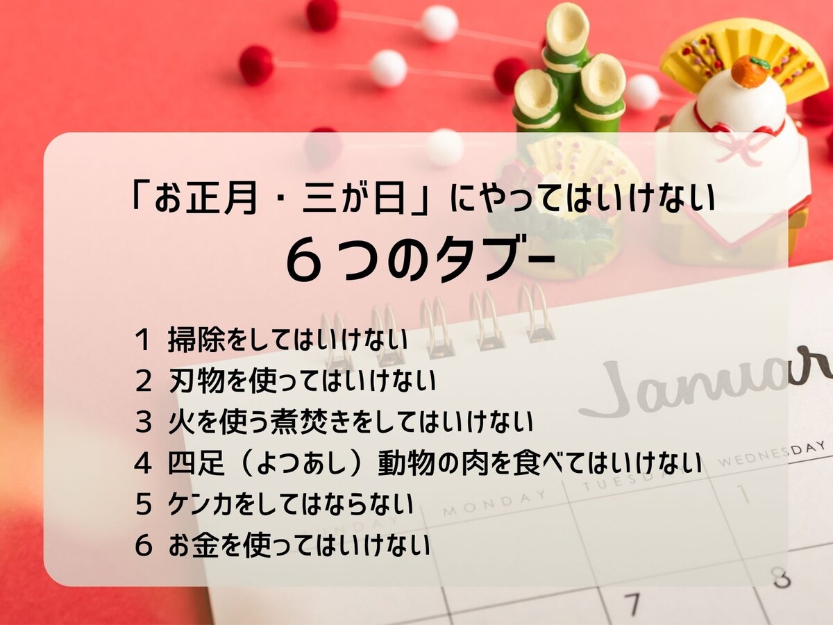 6つのタブー