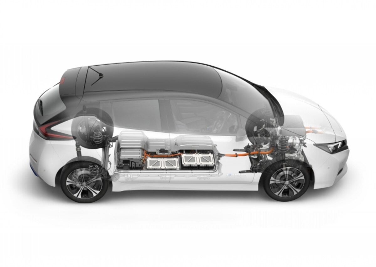 日産、新型リーフ　バッテリー走行イメージ画像（2017年）