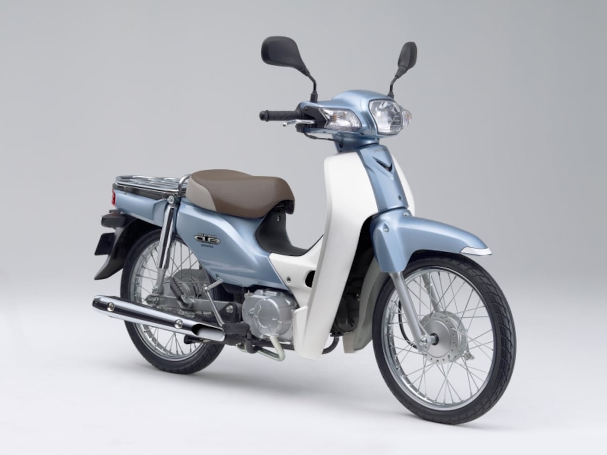 中国で生産されていたスーパーカブ　デザインがカクカクしている