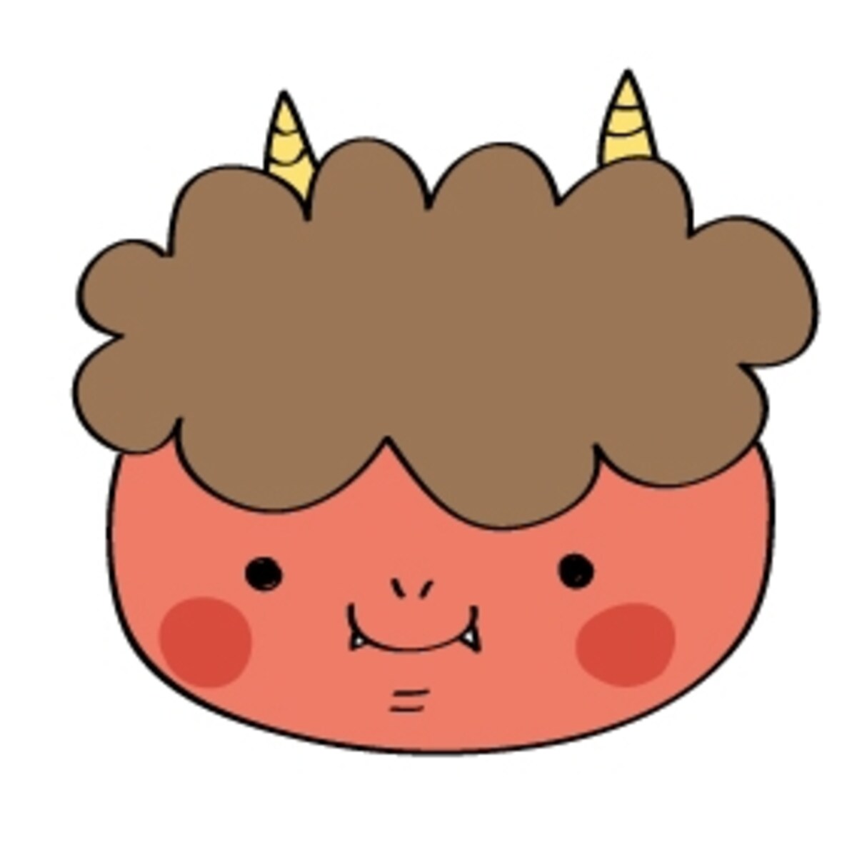 赤鬼　イラスト　カラー　かわいい