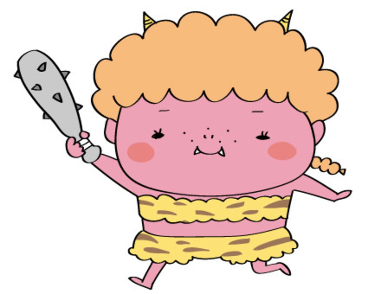 女の子　鬼　イラスト　無料　かわいい