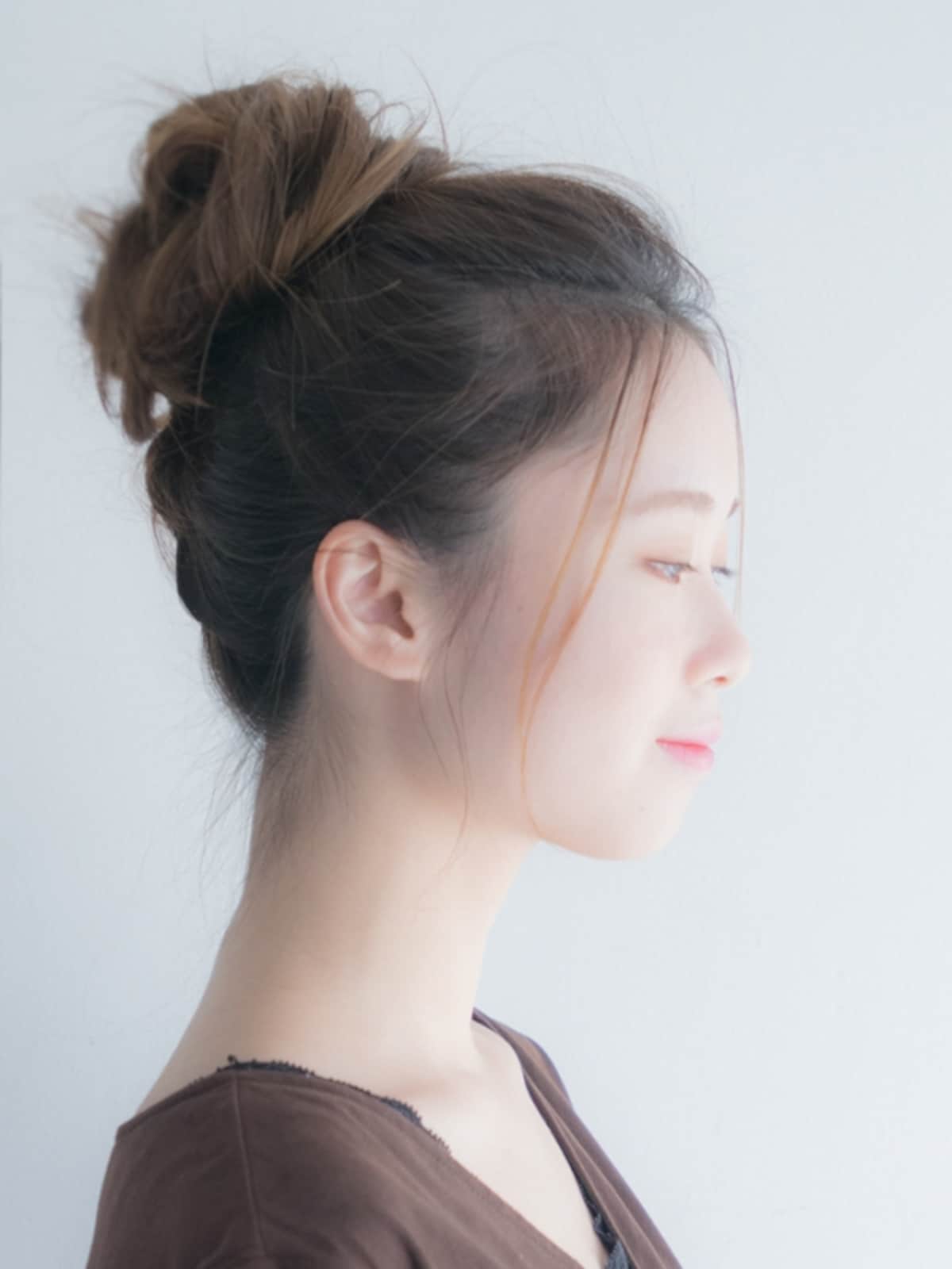お団子を簡単にボリュームアップさせるやり方