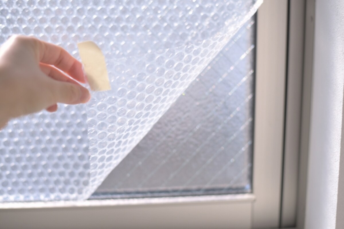 プチプチで冷気をシャットアウト！