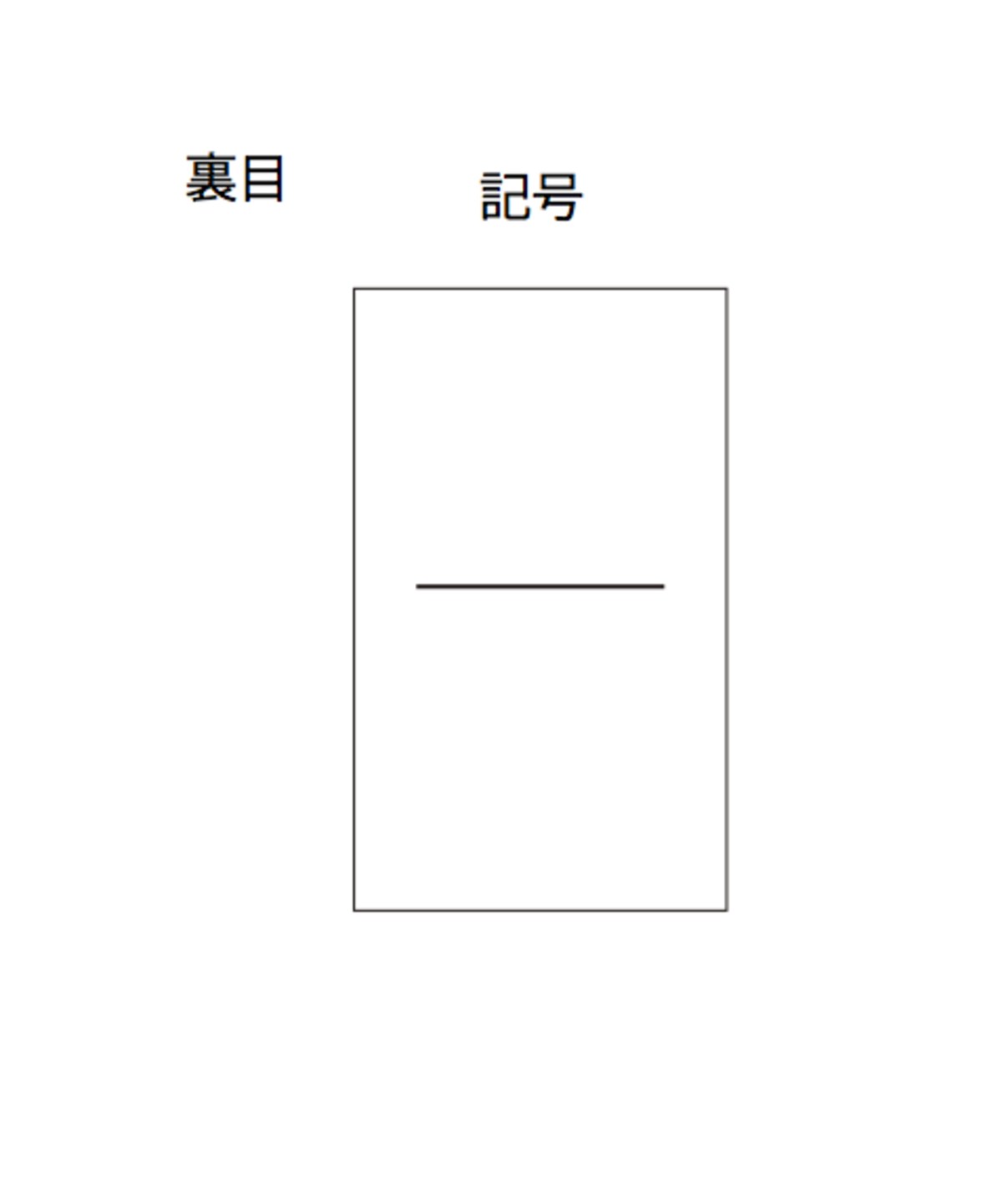 棒針編み、記号、裏目、裏編み