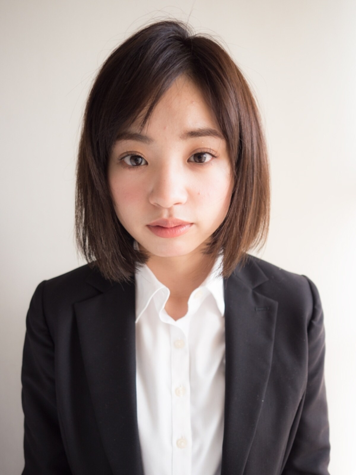 あご下のボブヘア