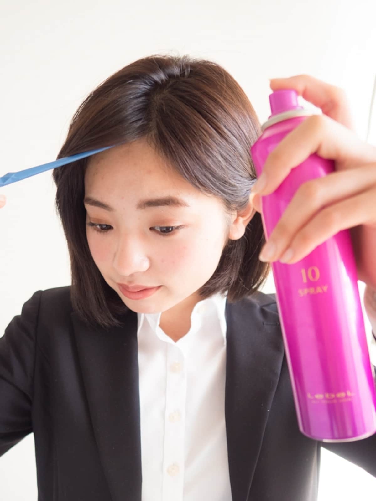 20センチほど離してスプレーをかける