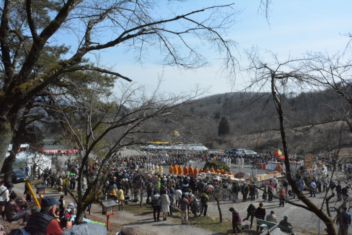 不動寺前のメイン会場