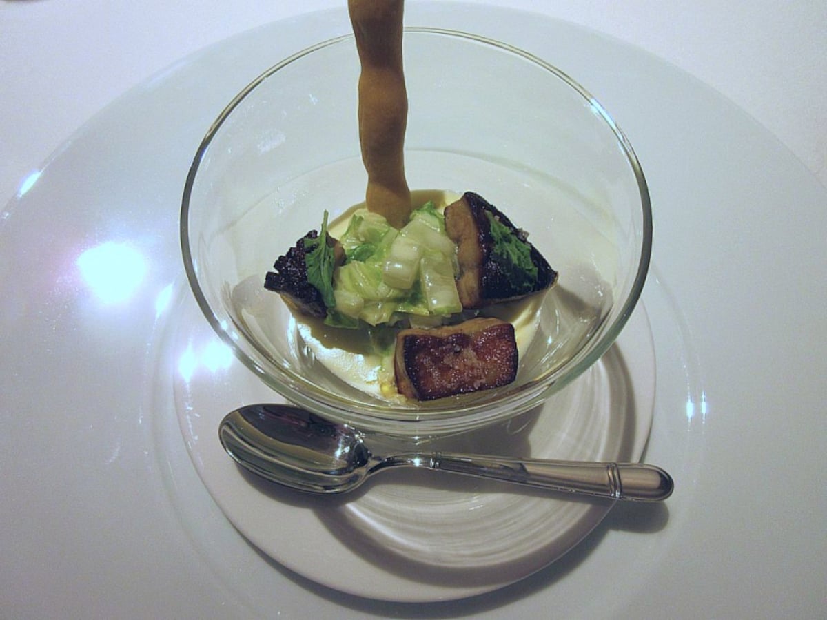 フォアグラと白菜のクリーム