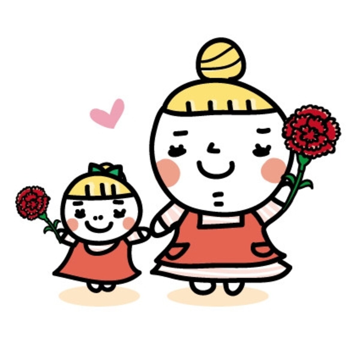 母の日に使えるカーネーションのイラスト