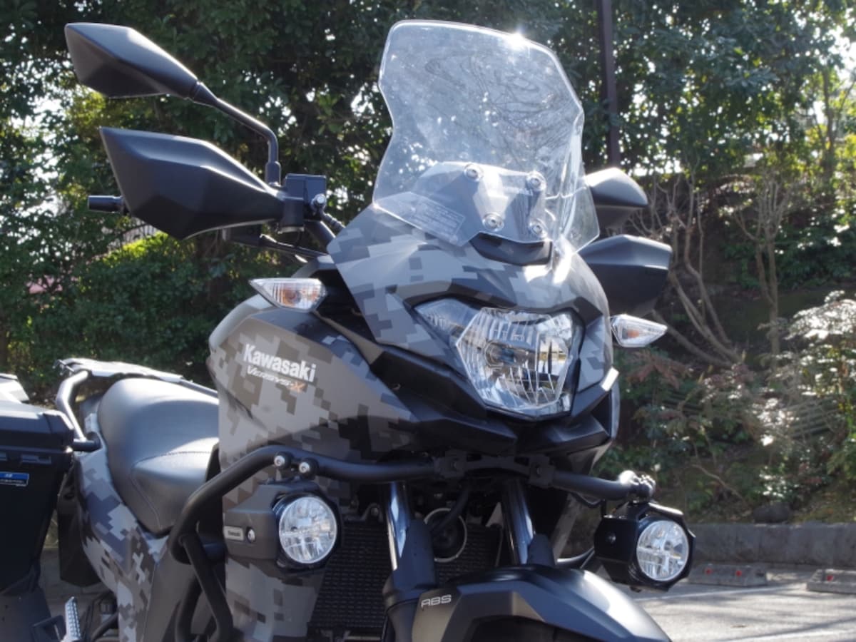 ヴェルシスX250 フロントアップ