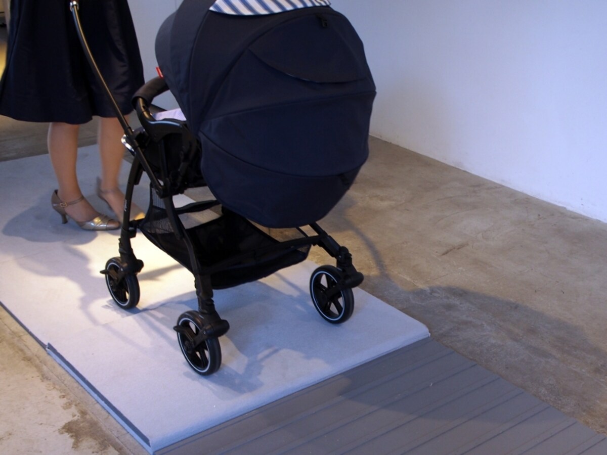 新モデルは、段差もふわっと乗り越えられ、その歴然とした違いに驚いていました