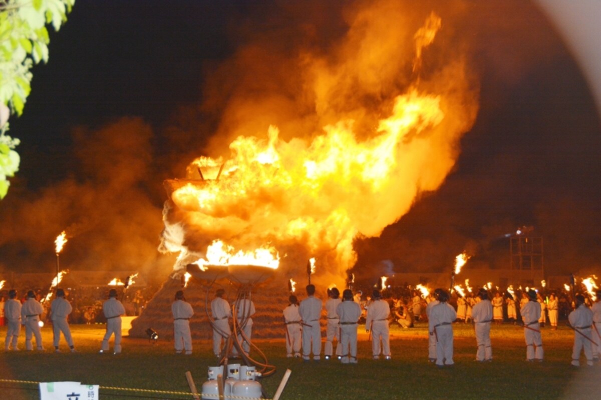 火祭り前半の「神話への誘い」での「産屋炎上」