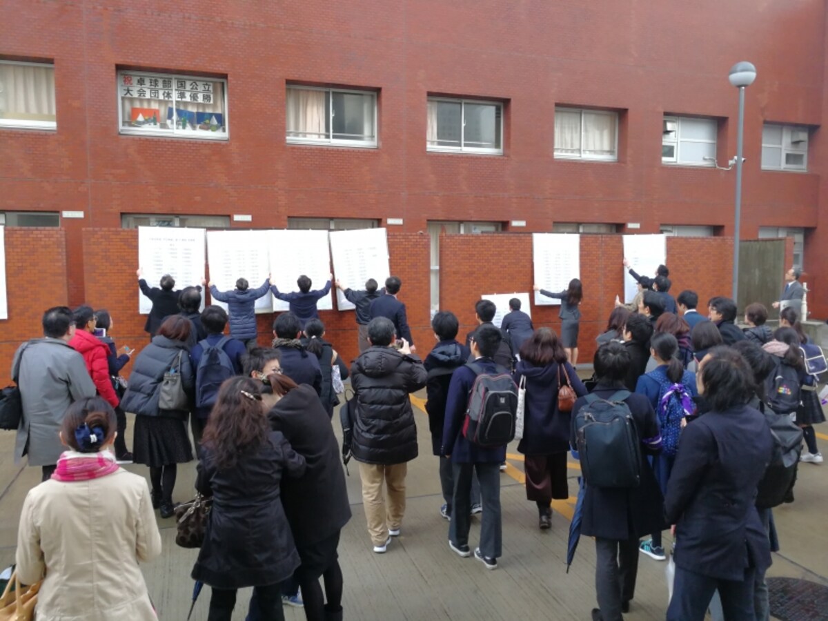 都立日比谷高校などの難関校の人気は依然として高止まりしています。