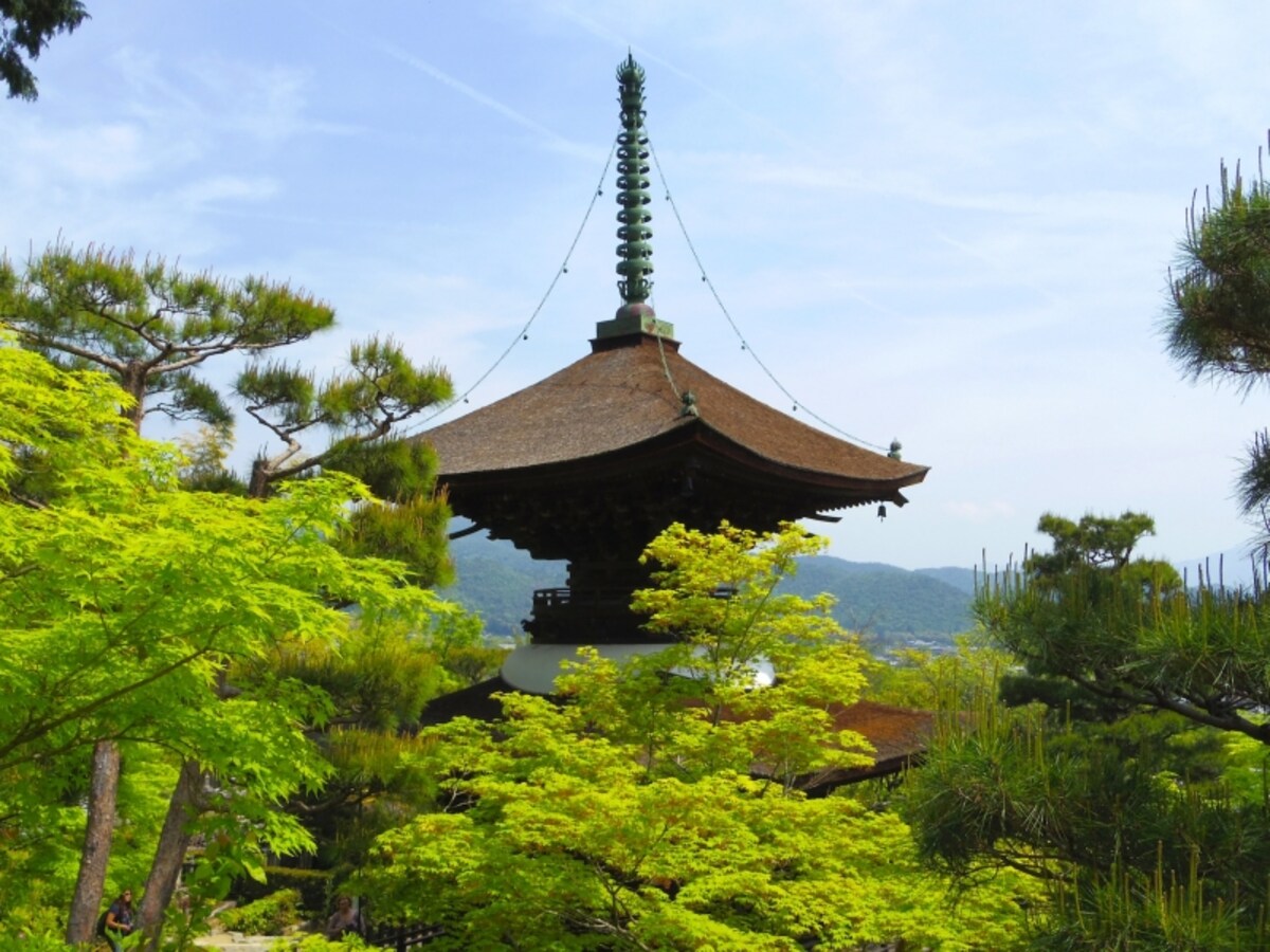 常寂光寺の多宝塔