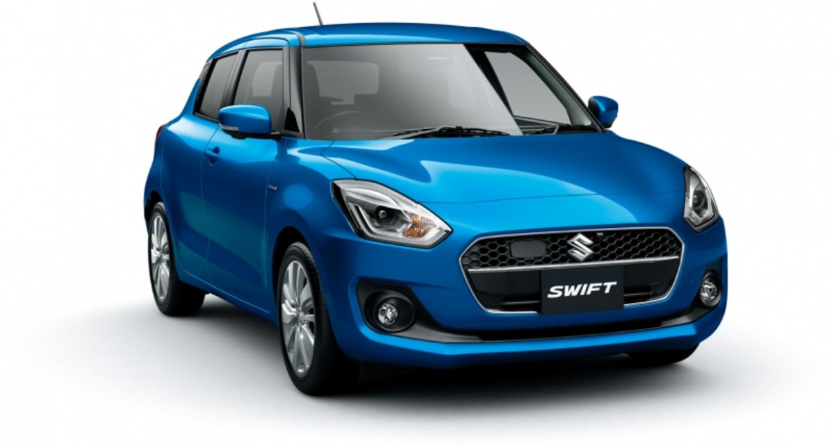2017年に登場した新型スイフトは評価が高い。フルハイブリッド、マイルドハイブリッド、ノーマル、ターボの4種類のパワートレインを用意
