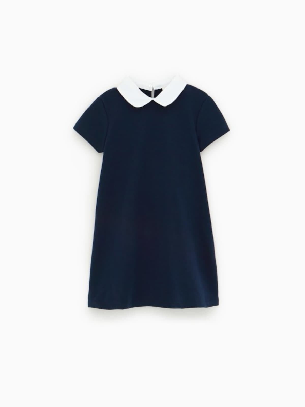 ZARA キッズ ガール コントラスト襟付きワンピース