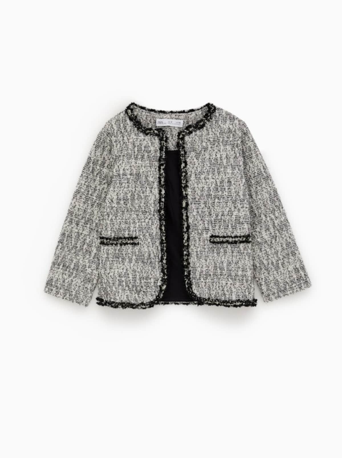 ZARA キッズ ガール ツイードジャケット
