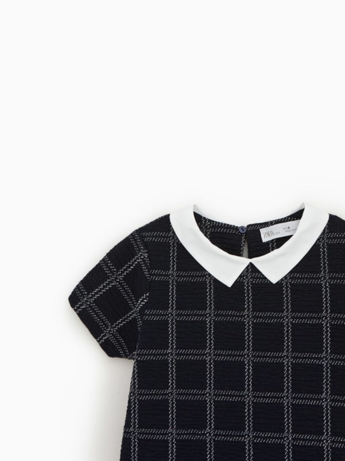 ZARA キッズ ガール チェック柄ワンピース