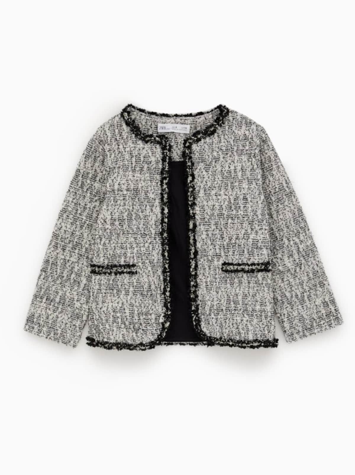 ZARA キッズ ガール ツイードジャケット