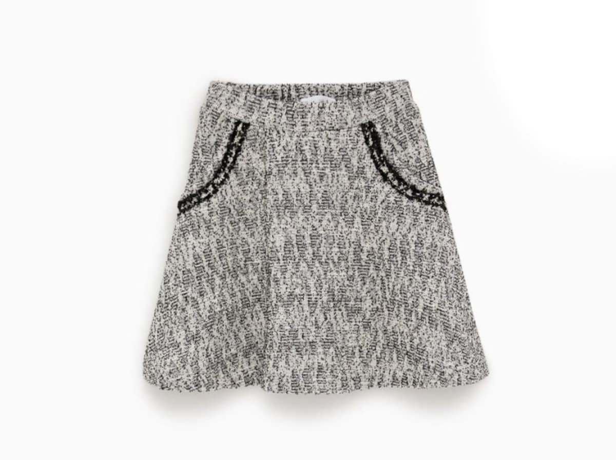 ZARA キッズ ガール ツイードスカート