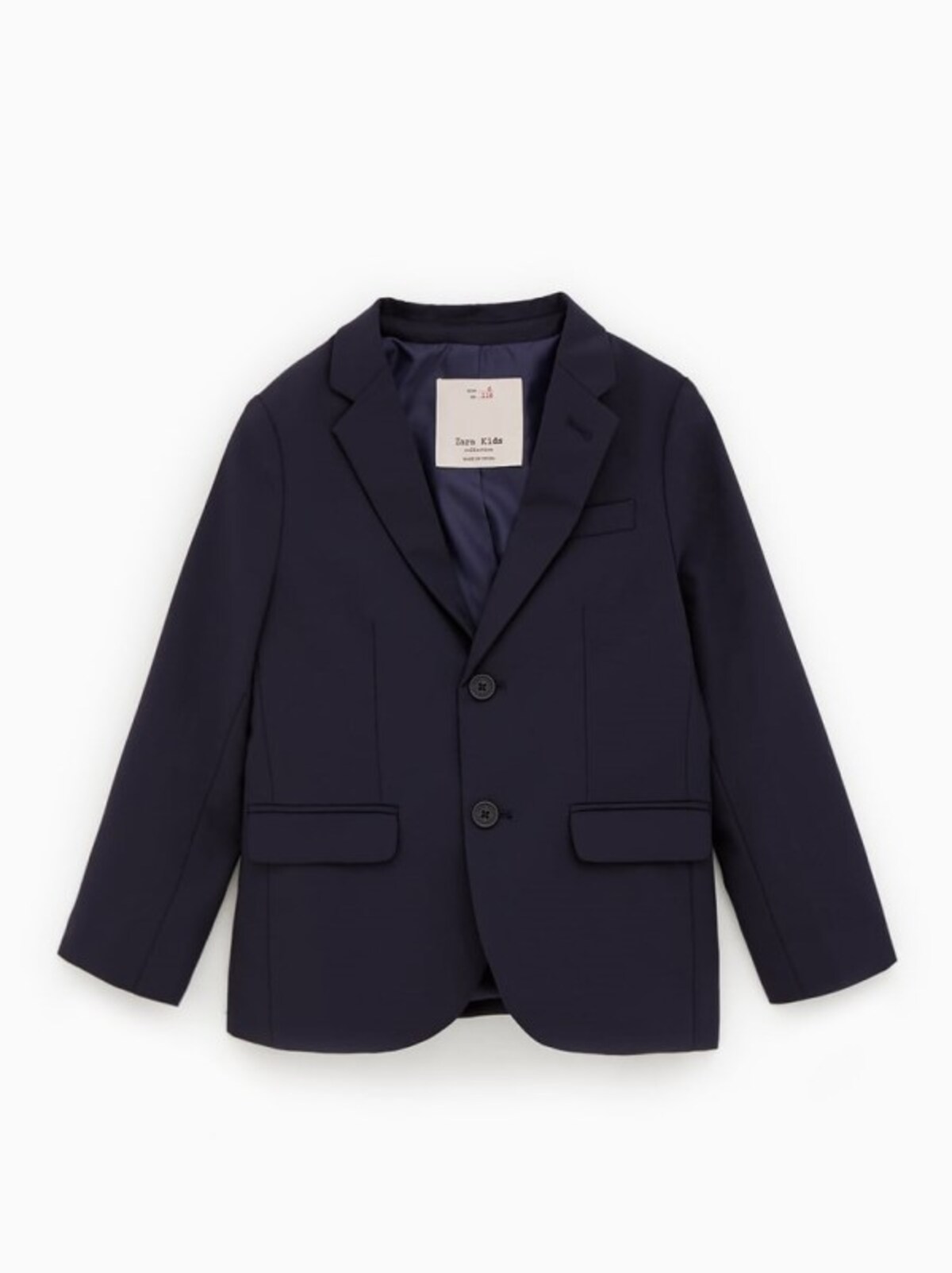 ZARA キッズ ボーイ ベーシックスーツ（ネイビー）