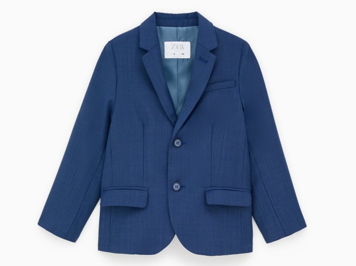 ZARA キッズ ボーイ テクスチャー入り生地ジャケット
