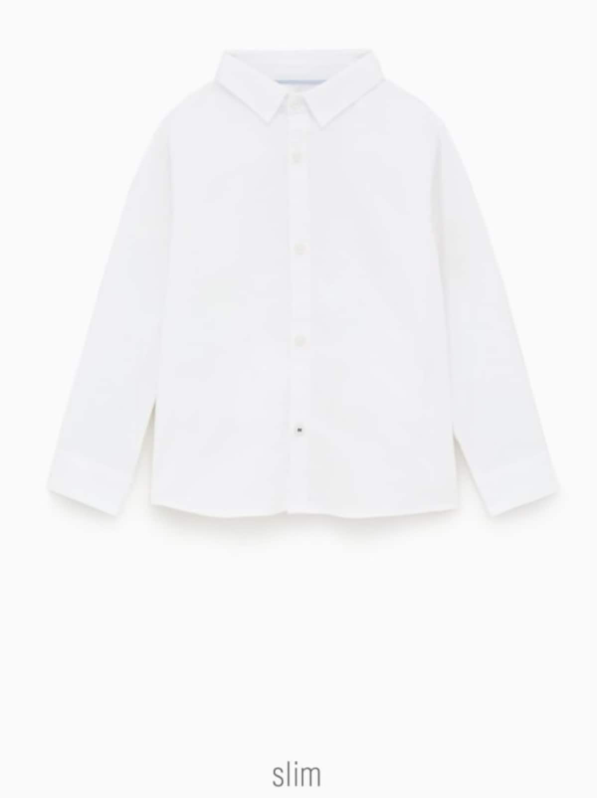 ZARA キッズ ボーイ ベーシックスリムシャツ