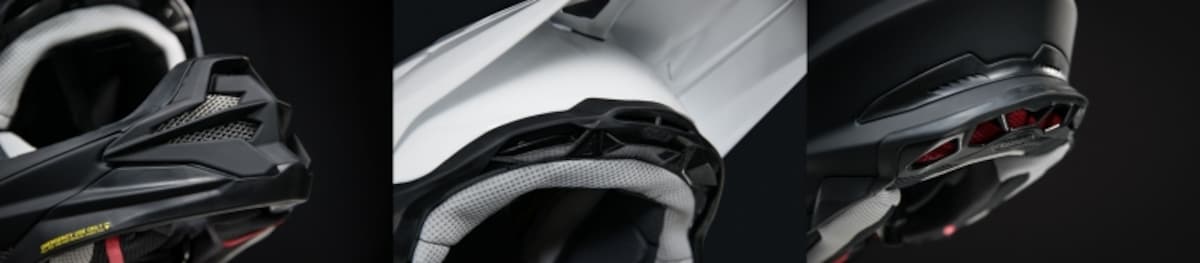 ロード用ヘルメットにはない独自の機能を有するオフロードヘルメット